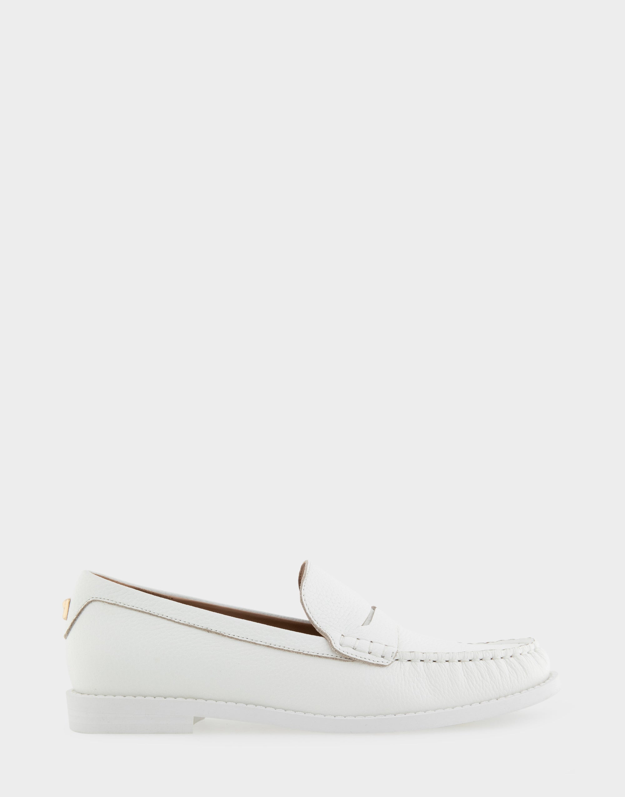 aerosoles Comfortable Women's Loafers in White Pebbled Leather