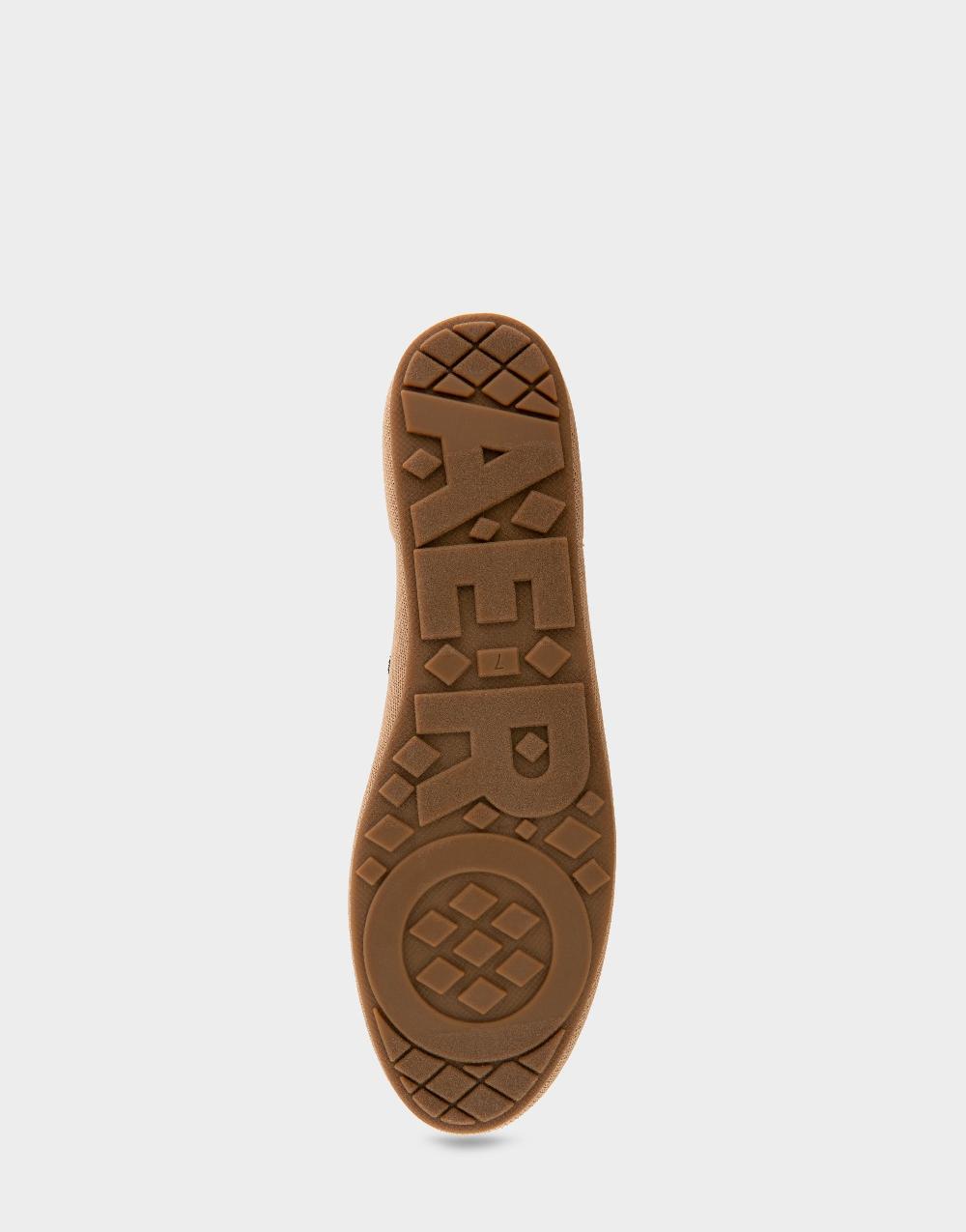 Aerosoles Comfortable Women's Mary Jane Flats In Beige Bisque Knit Fabric