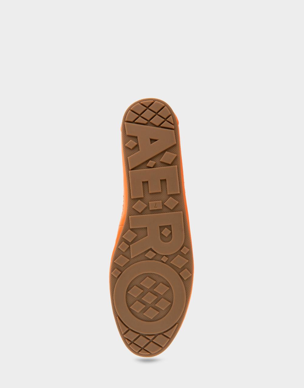 Aerosoles Comfortable Women's Mesh Knit Ballet Flat In Bright Orange Mesh Fabric