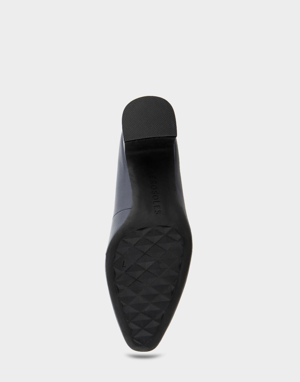 Aerosoles Comfortable Women's Mid-heel Pump In Navy Leather