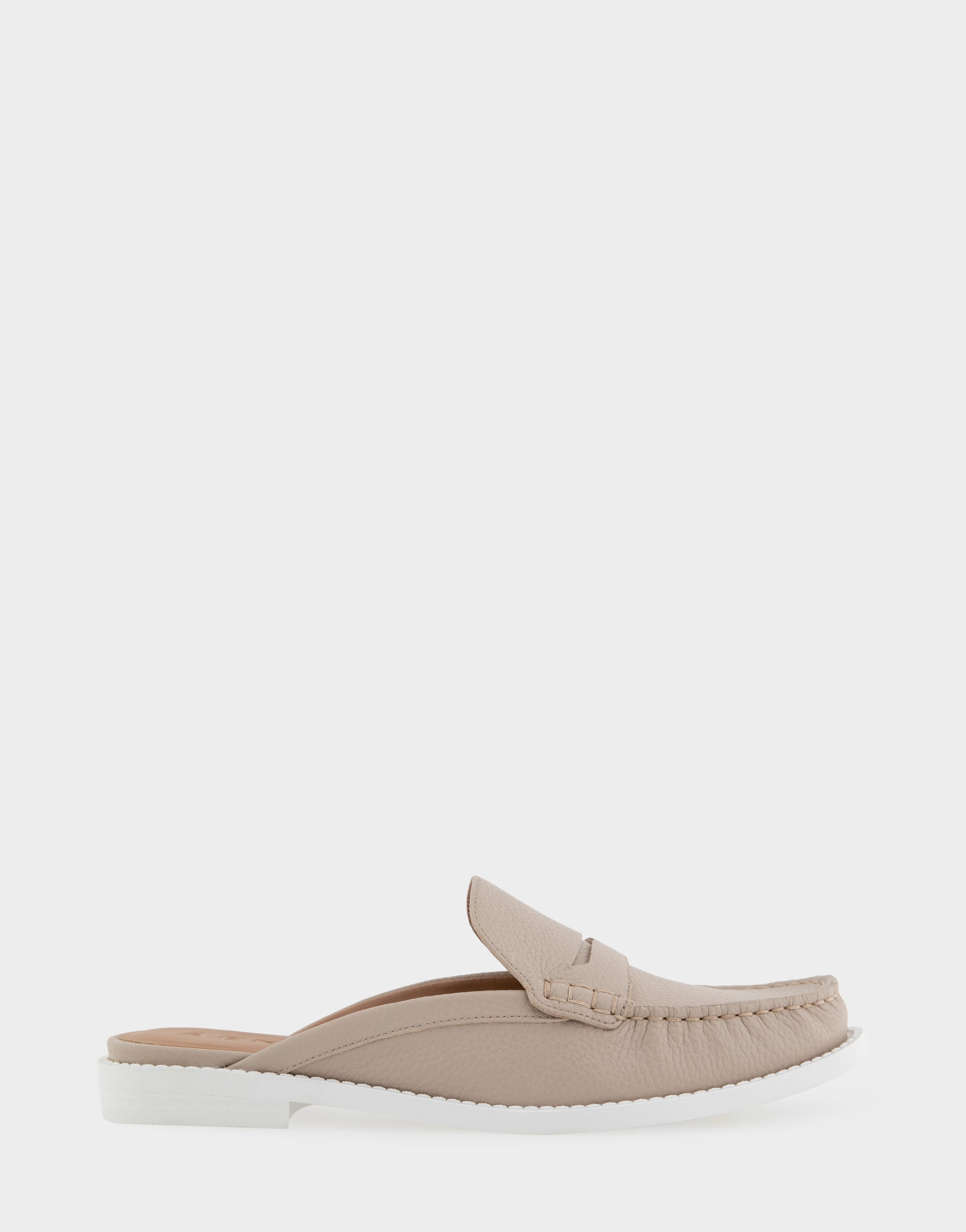 aerosoles Comfortable Women's Mules in Stone Pebbled Leather