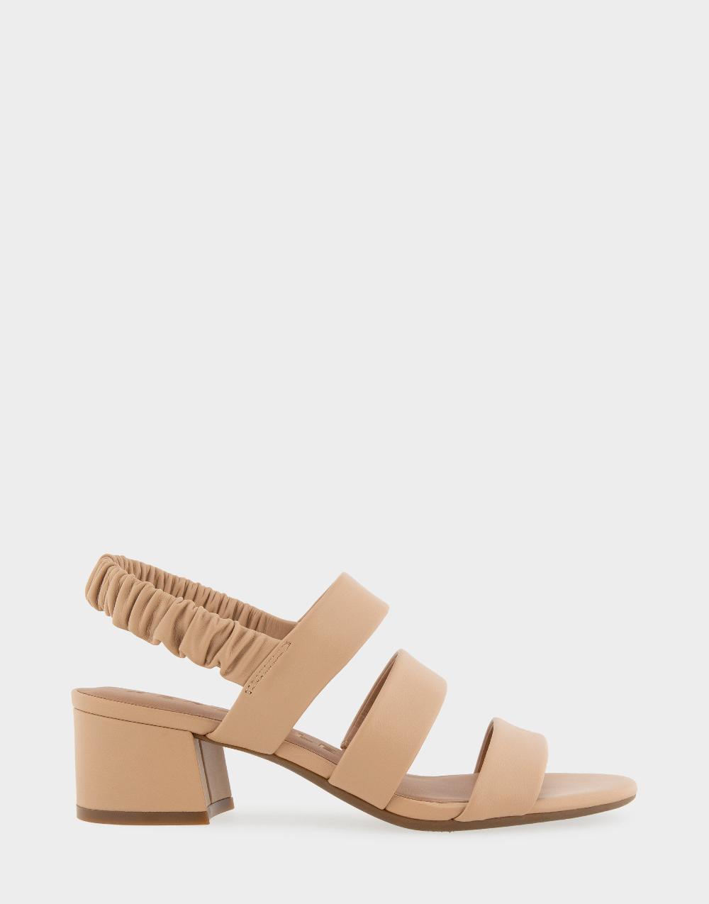 aerosoles Comfortable Women's Slingback Sandals in Beige Leather