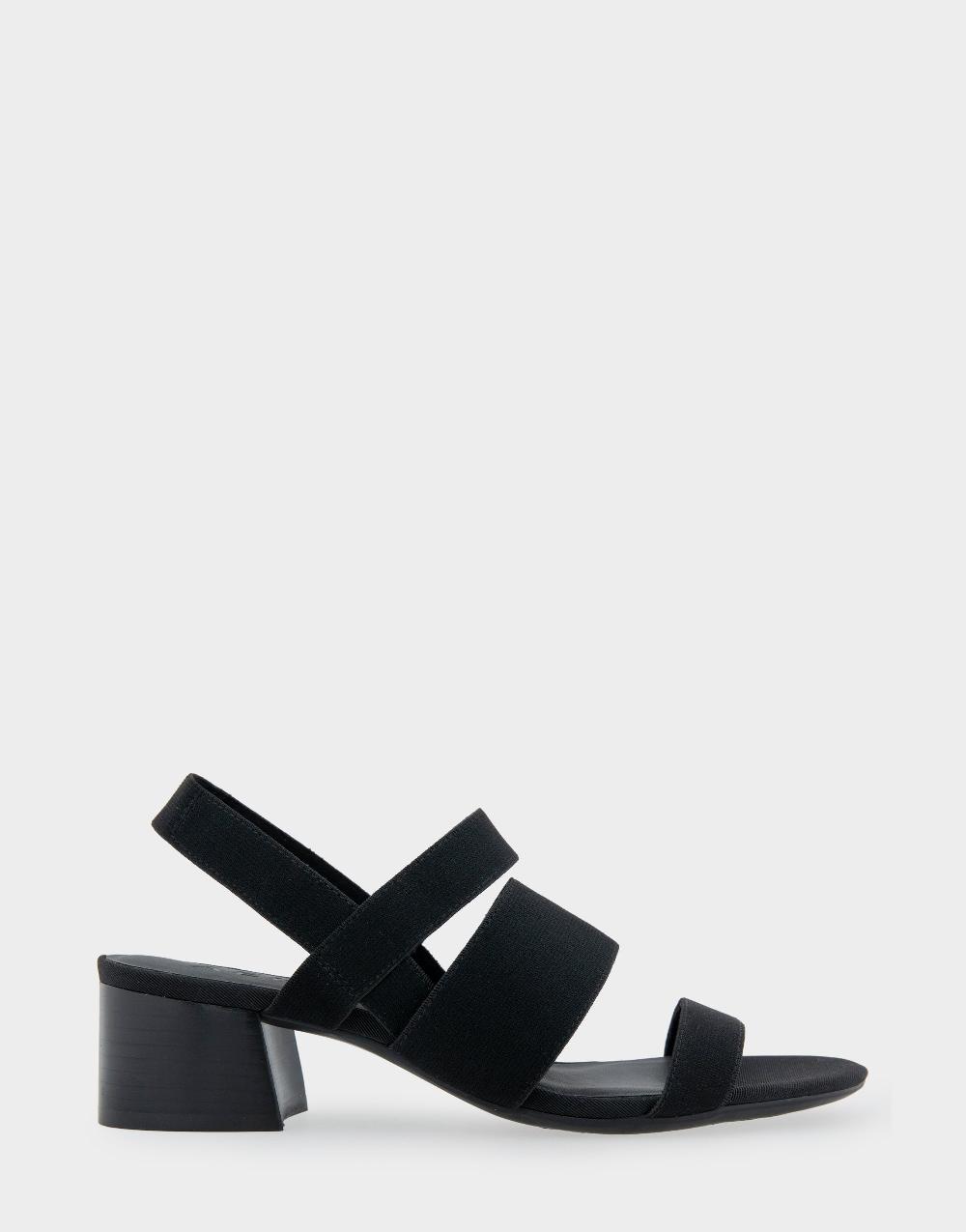 aerosoles Comfortable Women's Slingback Sandals in Black Elastic Fabric aerosoles Comfortable Women's Slingback Sandals in Black Elastic Fabric