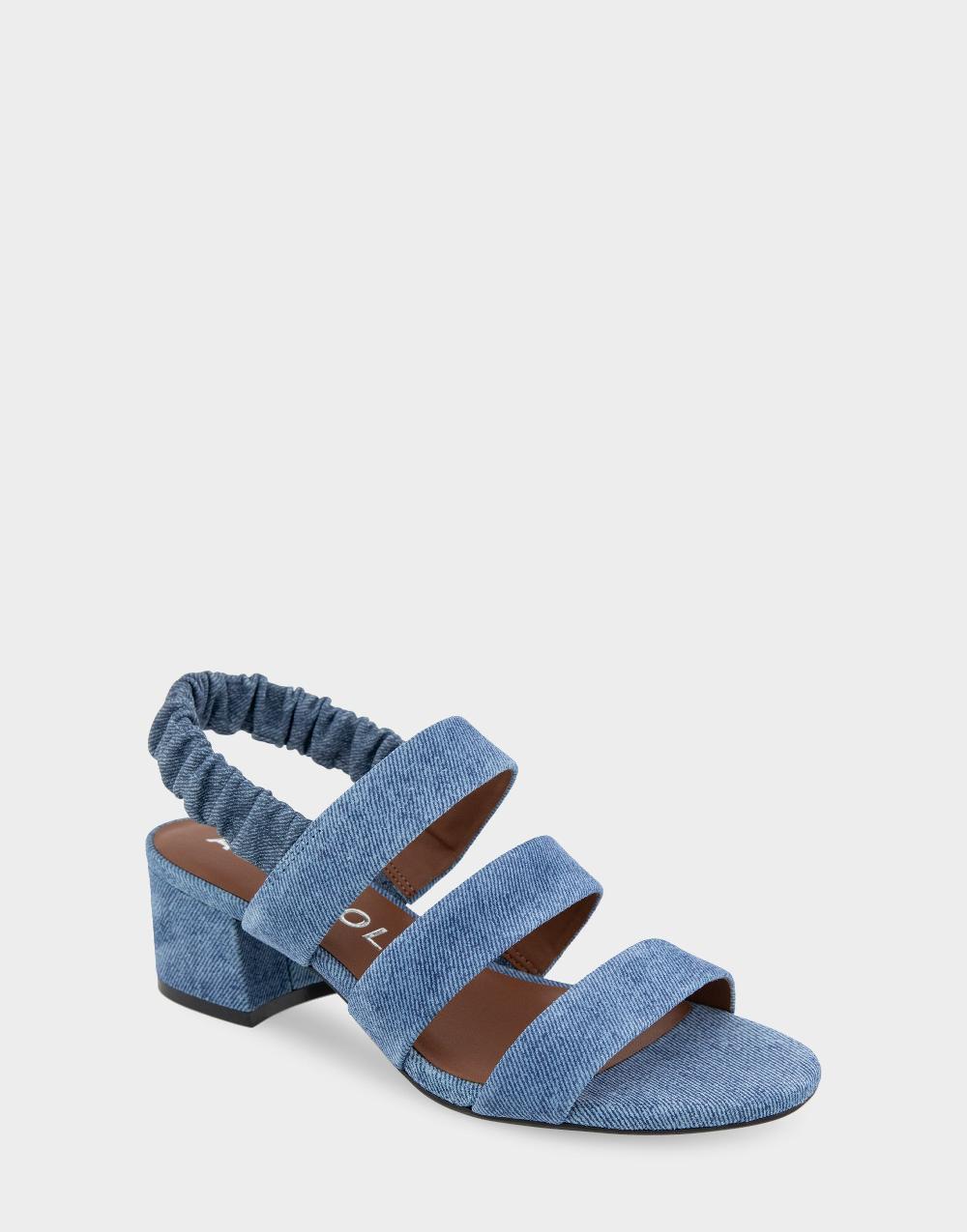 Aerosoles Comfortable Women's Slingback Sandals In Blue Suede