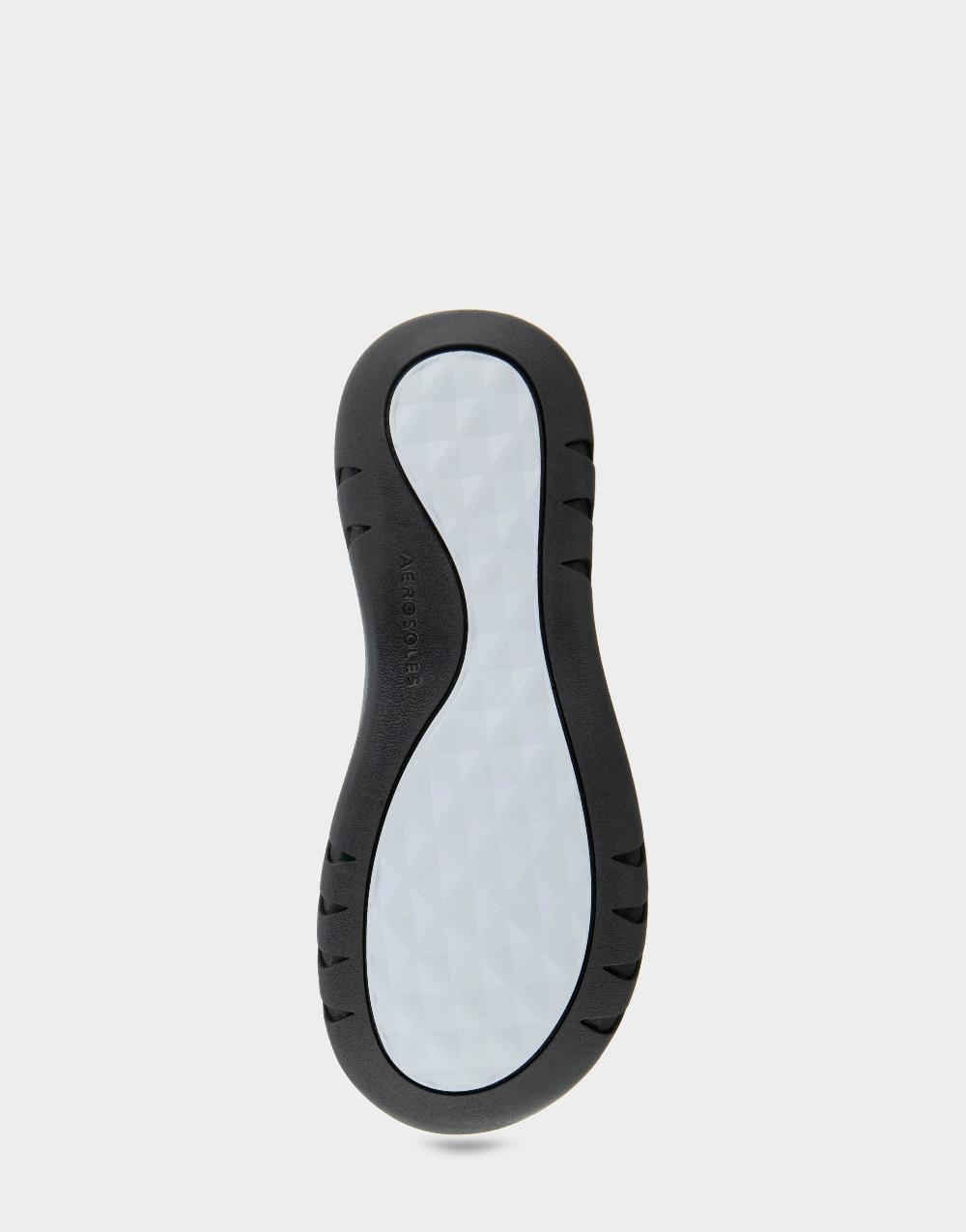 Aerosoles Comfortable Women's Sneaker Sandals In Black Stretch Gabardine Fabric