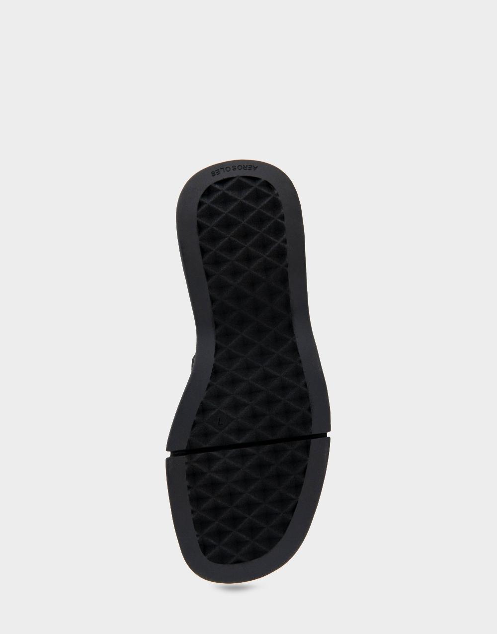 Aerosoles Comfortable Women's Walking Sandal In Black Rouched Elastic Fabric