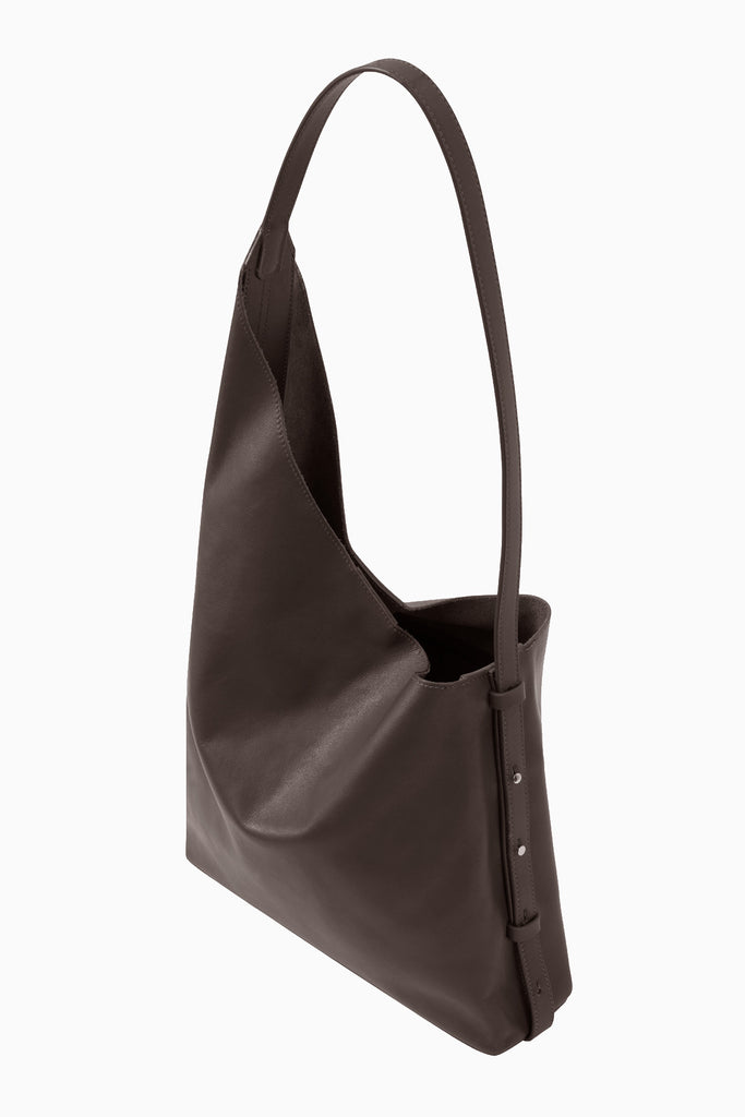 Aesther Ekme Demi Lune Shopper DARK CHOCOLATE