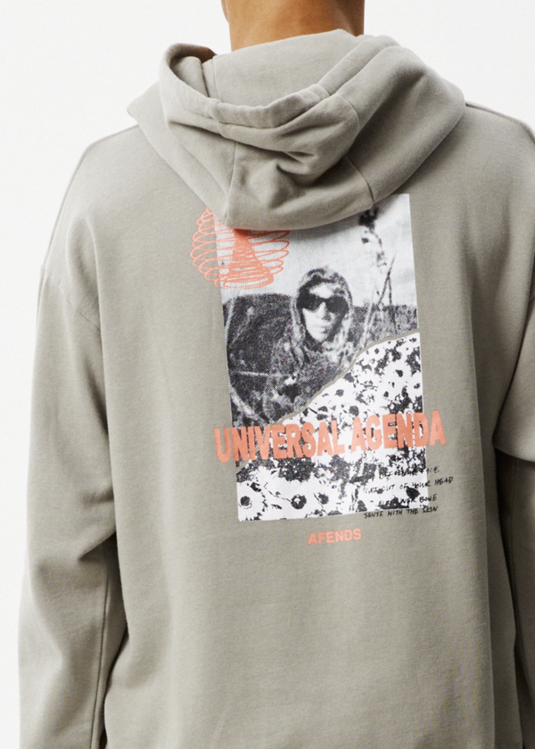 Afends Agenda - Graphic Hoodie Olive