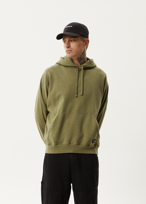 Afends All Day - Relaxed Hoodie Military