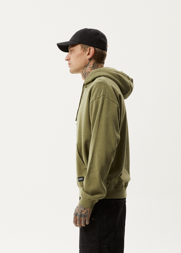 Afends All Day - Relaxed Hoodie Military