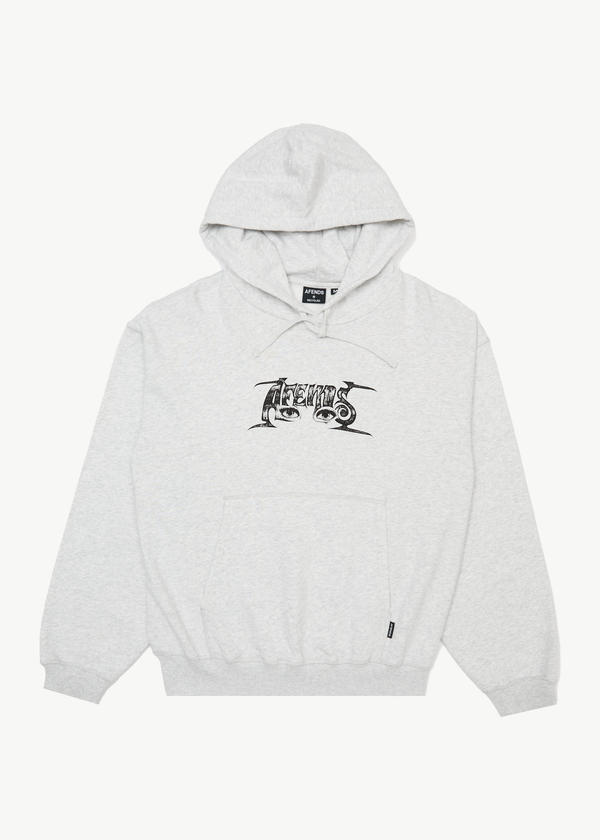 afends All Eyez - Boxy Hoodie Grey Marle
