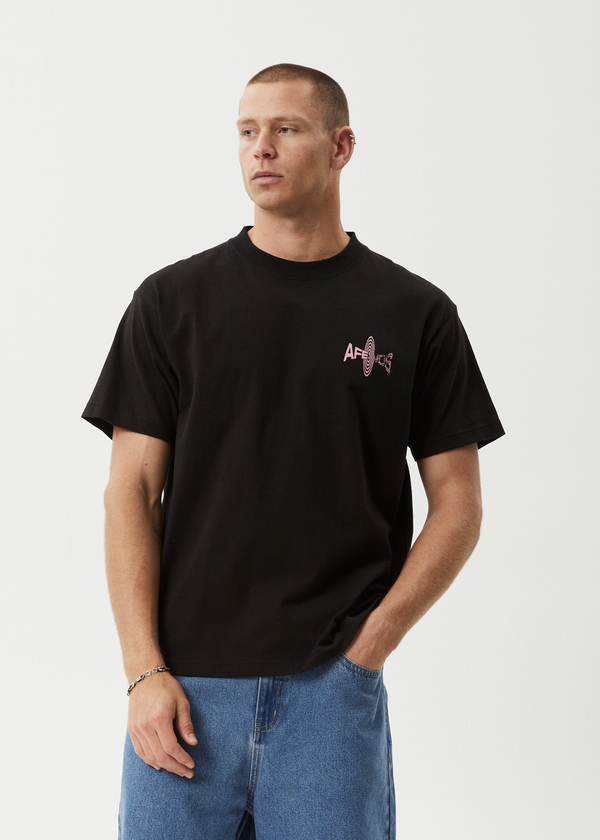 Afends Altered - Heavyweight Boxy Tee Black