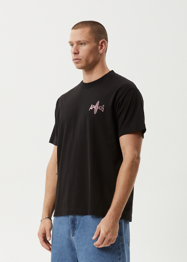 Afends Altered - Heavyweight Boxy Tee Black