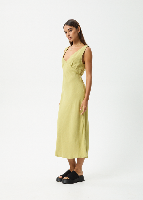Afends Amaya - Maxi Dress Lemongrass