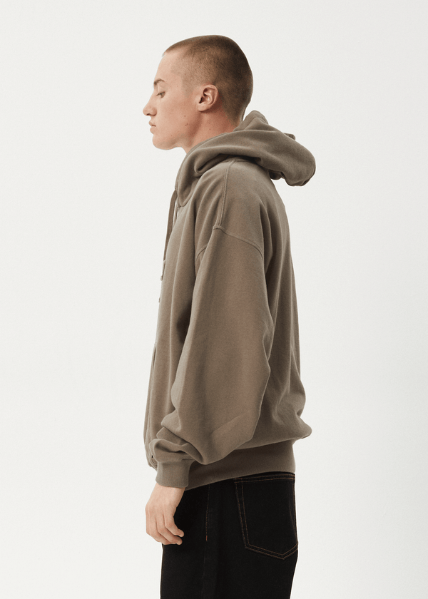 Afends Antic - Boxy Hoodie Fossil