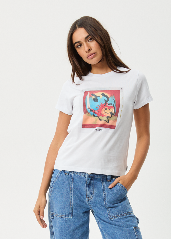 Afends Apocalypso - Regular Tee White