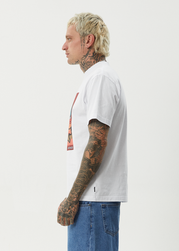 Afends Apocalypso - Retro Tee White