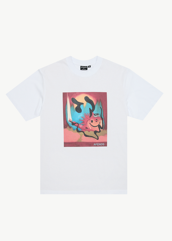 afends Apocalypso - Retro Tee White