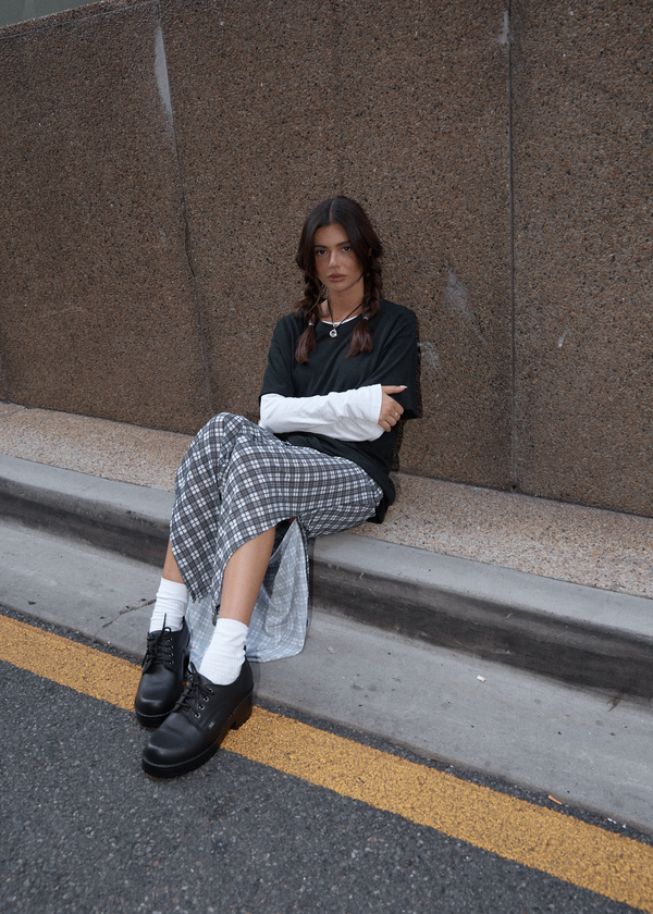 Afends Asher - Sheer Maxi Skirt Black