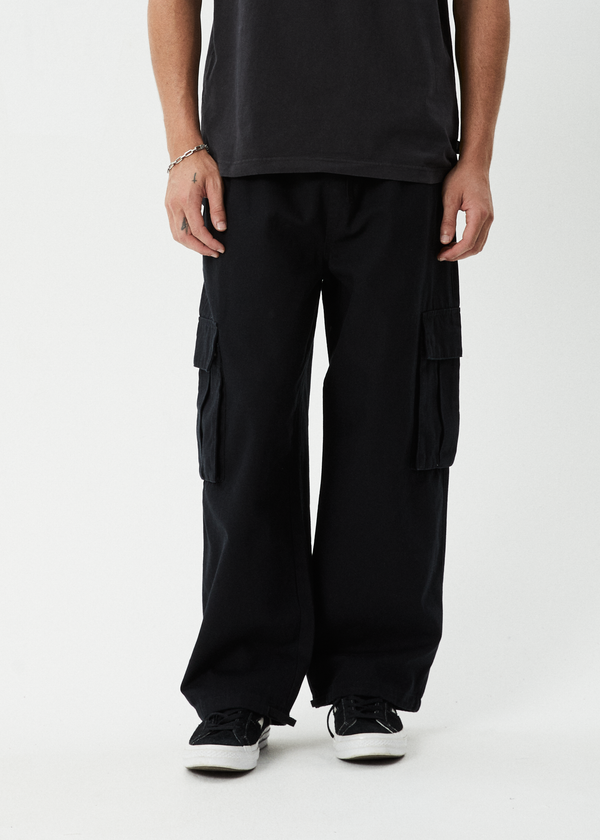 Afends Atlas Canvas - Cargo Pant Black