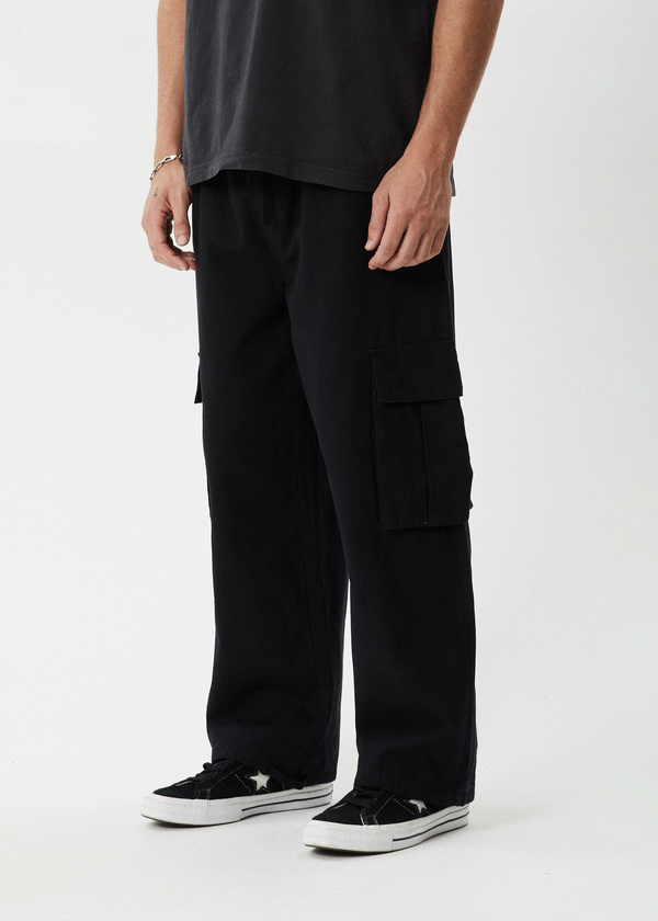 Afends Atlas Canvas - Cargo Pant Black