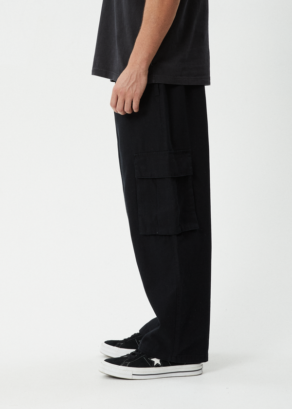Afends Atlas Canvas - Cargo Pant Black