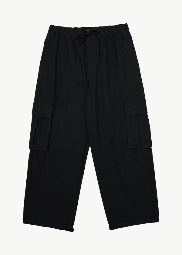 afends Atlas Canvas - Cargo Pant Black