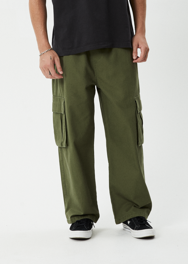 Afends Atlas Canvas - Cargo Pant Military
