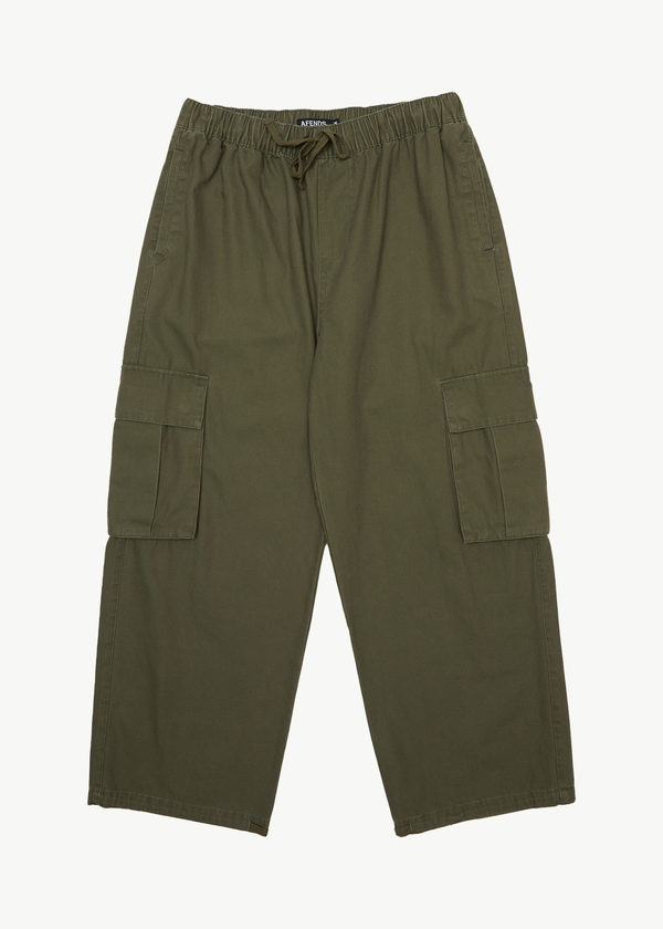 afends Atlas Canvas - Cargo Pant Military
