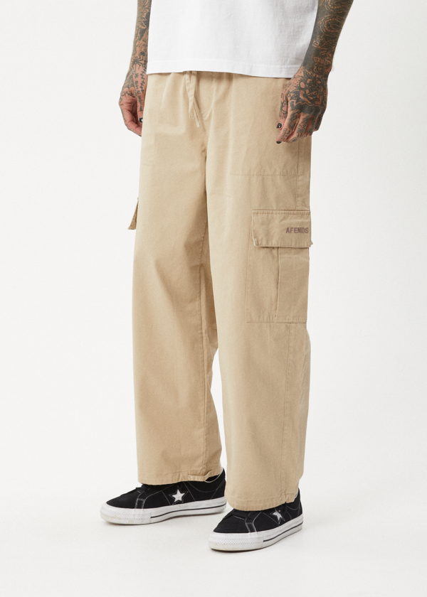 Afends Atlas - Twill Cargo Pant Taupe