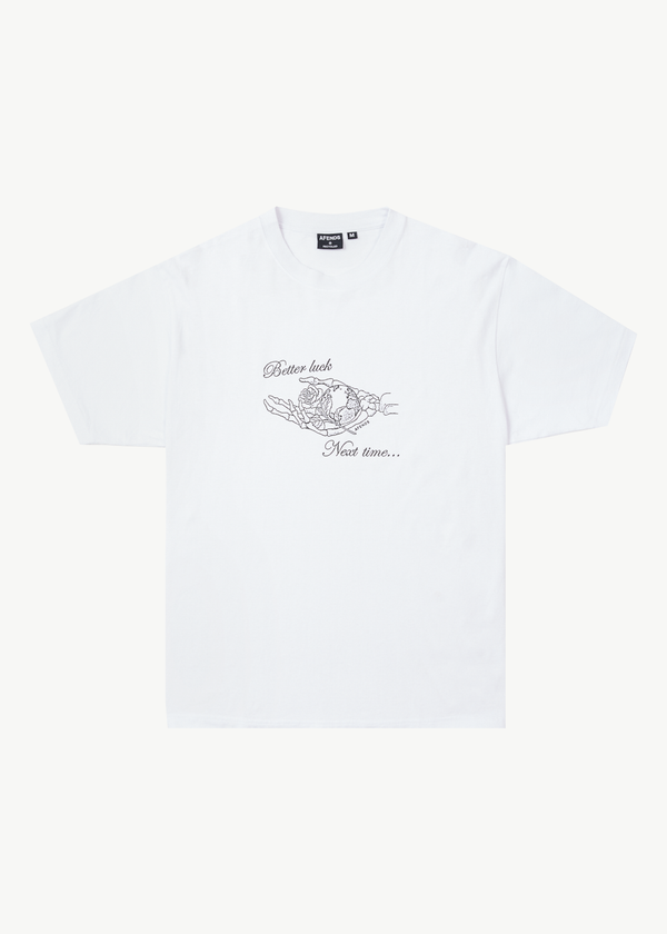 afends Bad Luck - Heavy Boxy Tee White