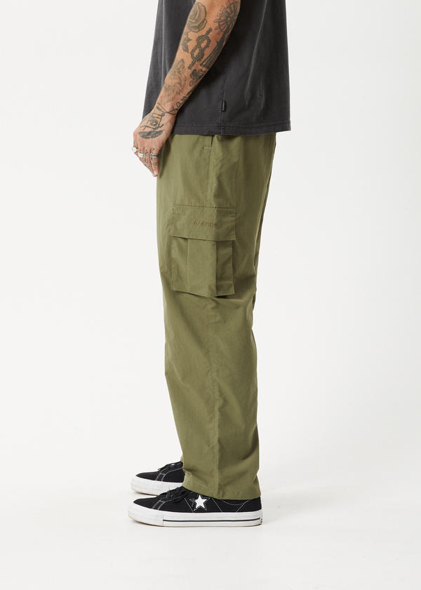 Afends Badlands - Cargo Pant Military