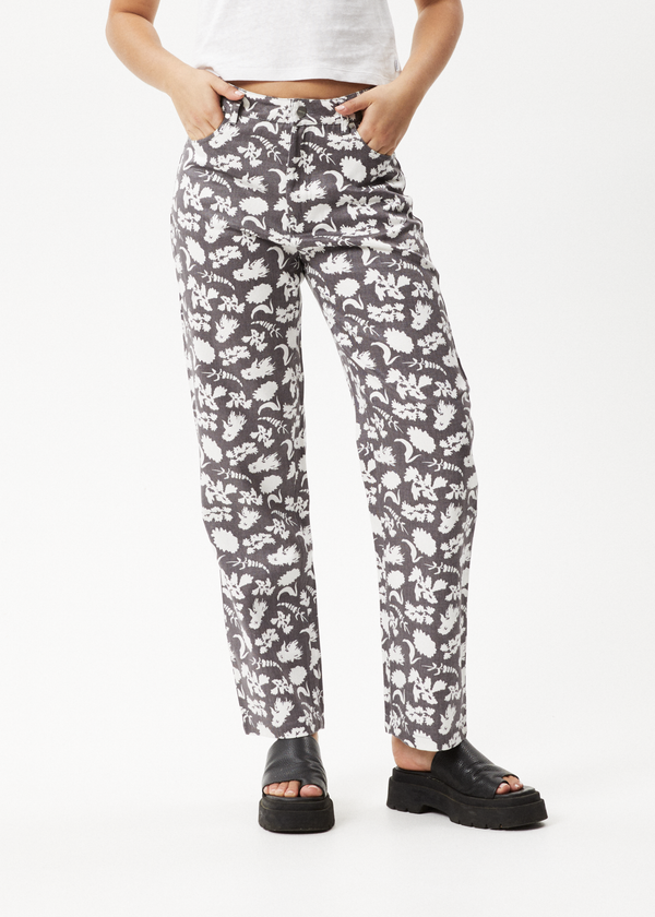Afends Bayley Shelby Long - Wide Leg Pant Steel