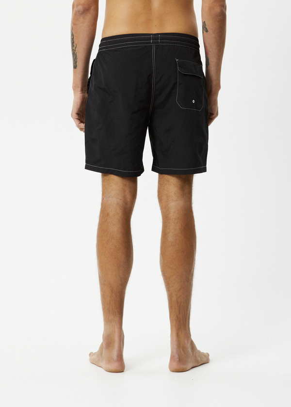 Afends Baywatch - Swim Short 18" Black
