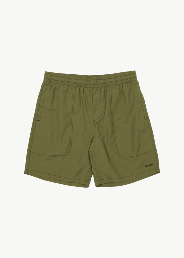 afends Baywatch - Swim Short 18" Military
