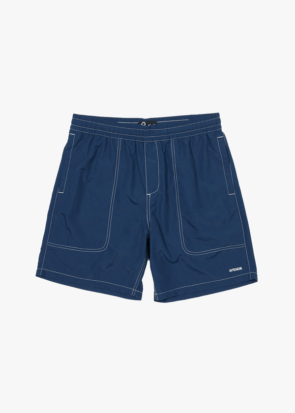 afends Baywatch - Swim Short 18" Navy