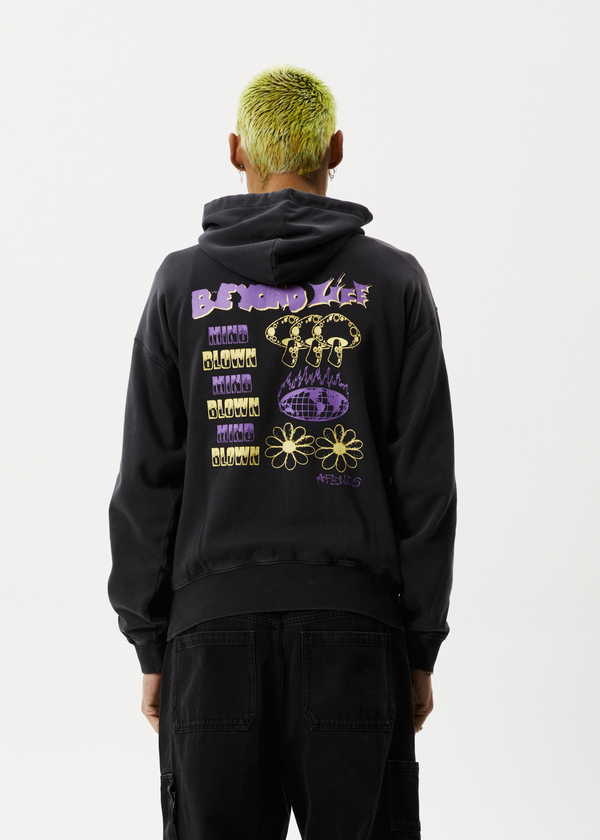 Afends Beyond Life - Graphic Hoodie Stone Black