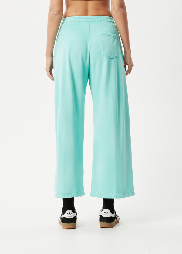 Afends Boundless - Wide Leg Trackpants Worn Jade
