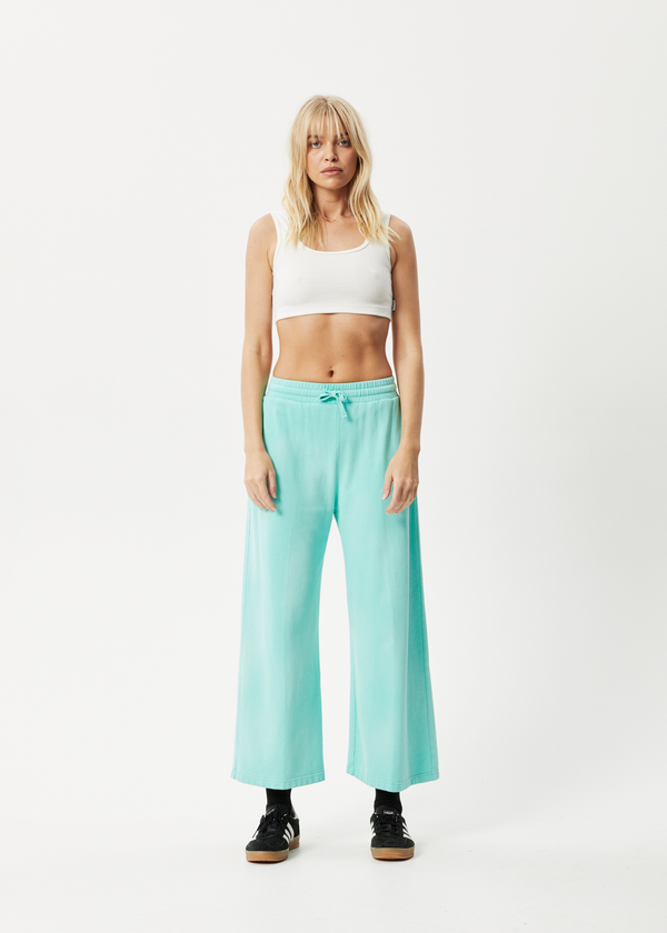 afends Boundless - Wide Leg Trackpants Worn Jade