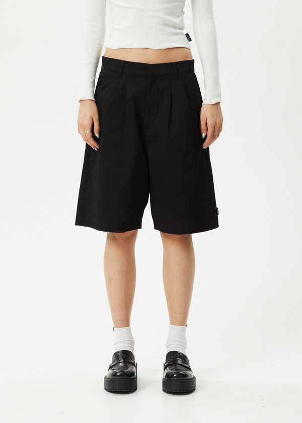 Afends Brakes - Pleat Short Black