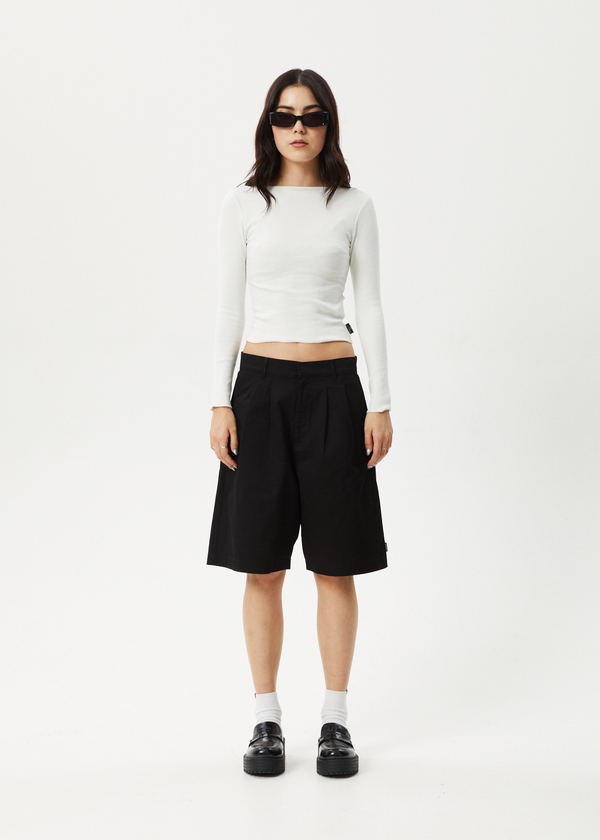 afends Brakes - Pleat Short Black
