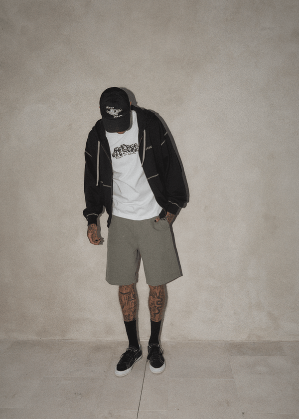 Afends Burner - Zip Hood Black