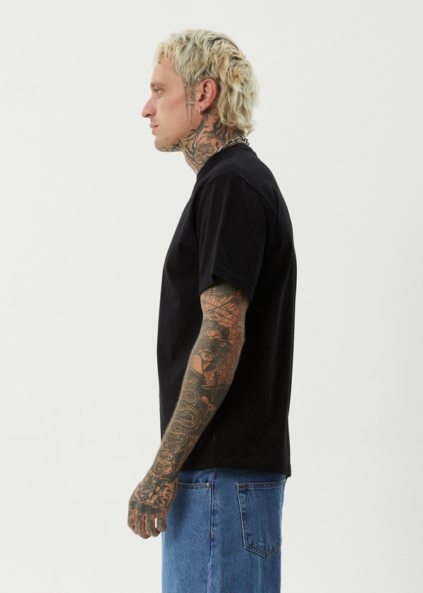 Afends Burnin - Retro Tee Black