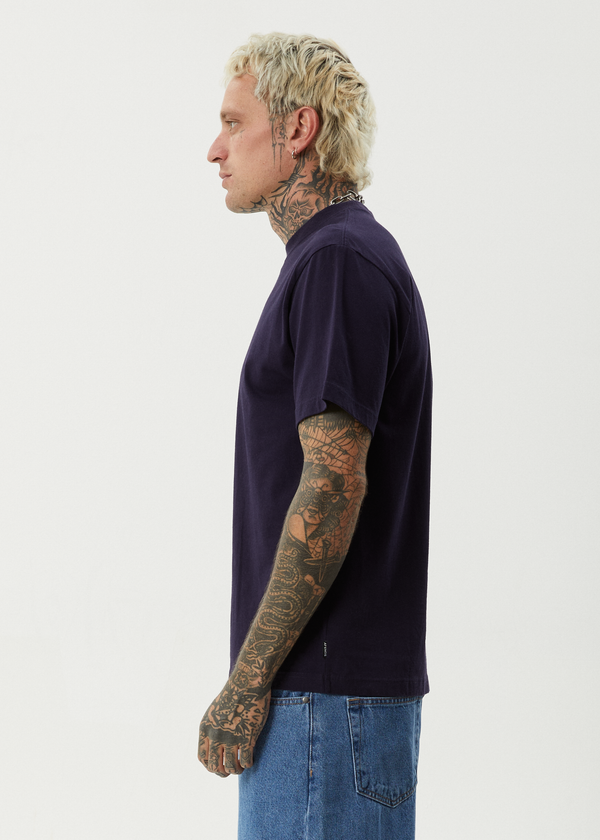 Afends Burnin - Retro Tee Deep Sea