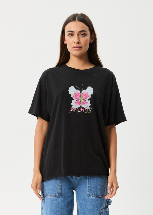 afends Butterfluer - Oversized Tee Black