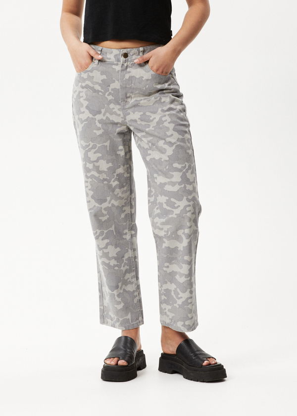 Afends Cadet Shelby - Denim Wide Leg Jean Camo