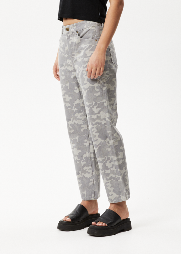 Afends Cadet Shelby - Denim Wide Leg Jean Camo