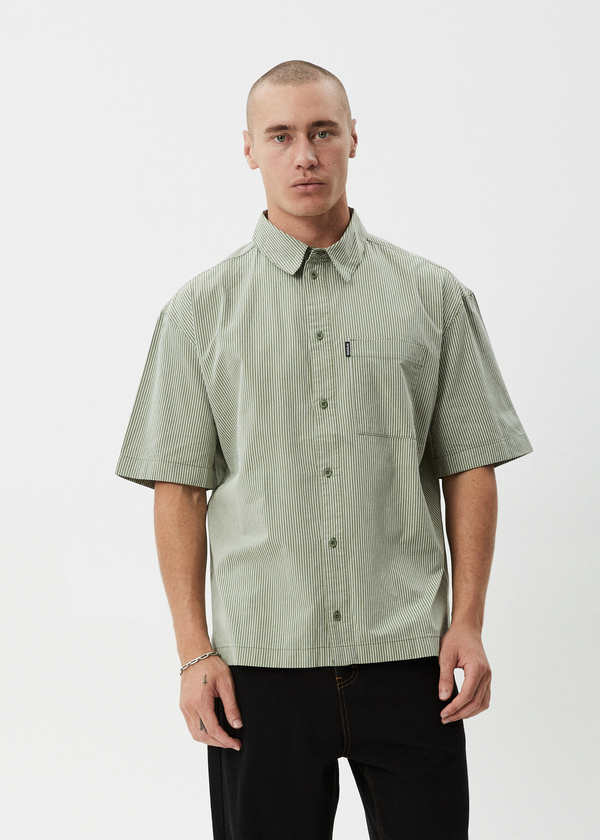 Afends Candy - Short Sleeve Shirt Oil Green
