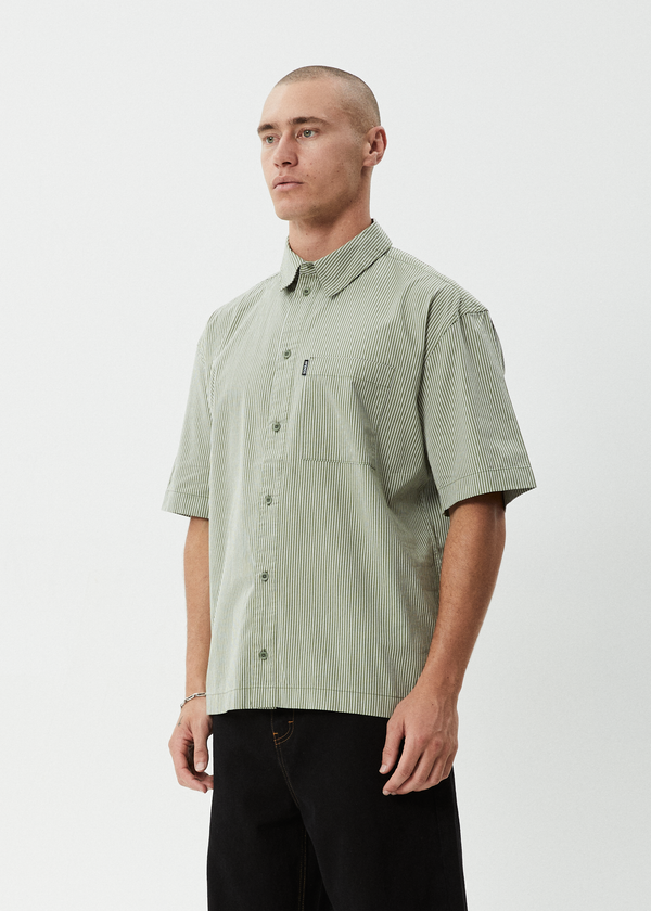 Afends Candy - Short Sleeve Shirt Oil Green