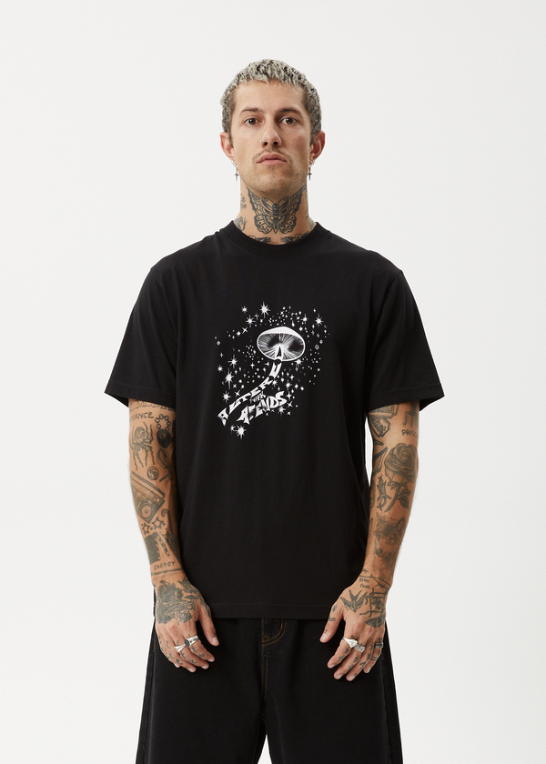 Afends Carpet Ride - Retro Tee Black